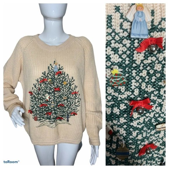 Chaus Sweaters - VTG Chaus Women's L Ugly Christmas Sweater